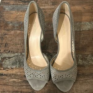 Grey heels. Nine West. Size 9. Gently used